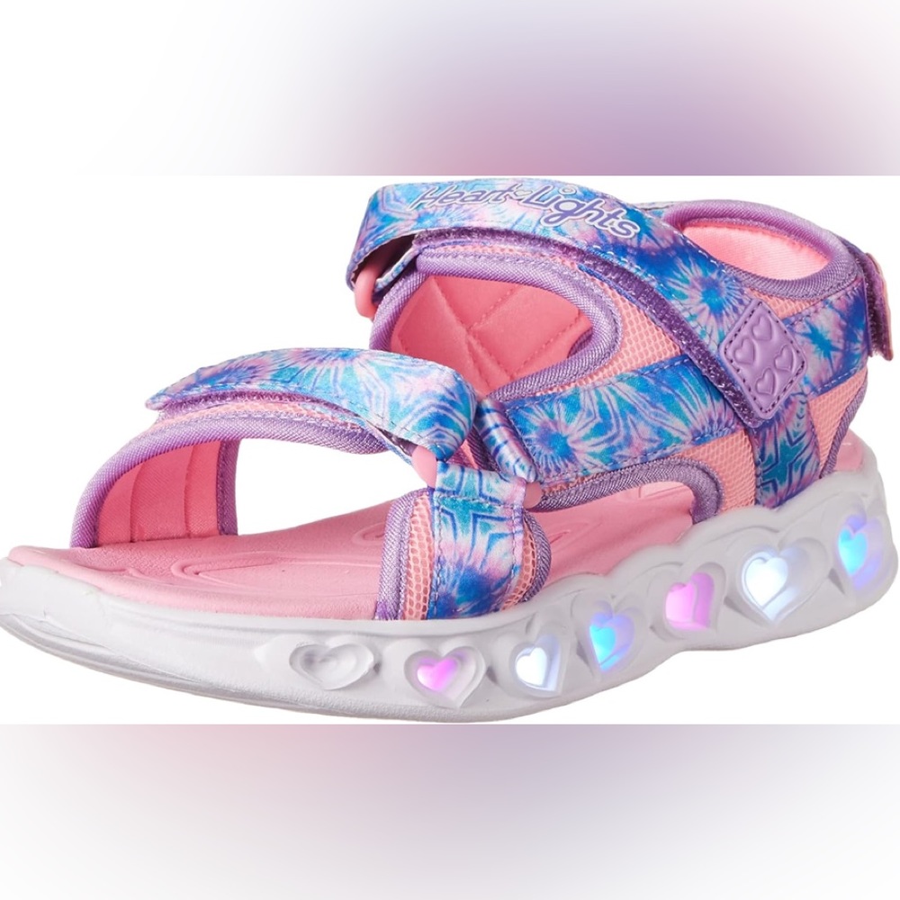 Skechers Child Heart Lights Sandals-Color Groove Sneaker